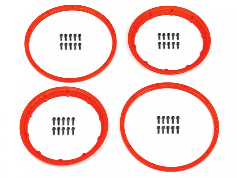 Heavy Duty Wheel Bead Lock Rings (Red/For 2 Wheels