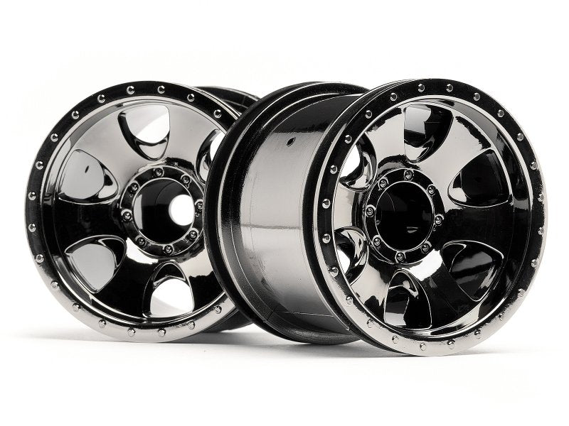 Warlock Wheel Black Chrome (2.2In/2pcs)