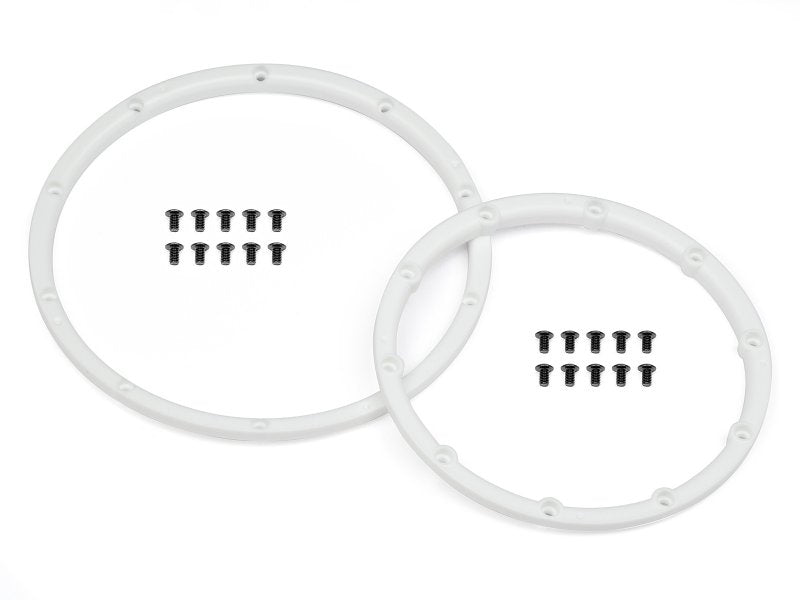 Wheel Bead Lock Rings (White/For 2 Wheels) Baja 5