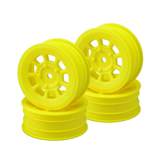 9 Shot 2.2" Front Wheel, Yellow, Fits B7, B6.4, YZ2,