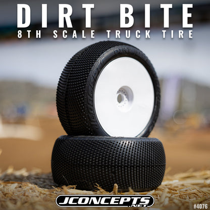 Dirt Bite Tires, Aqua (A2) Compound, Fits 1/8th truck whe