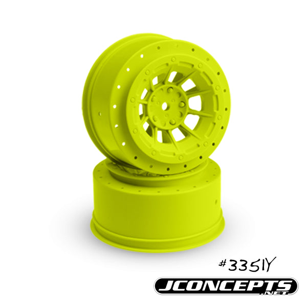 Hazard - Slash Rear, Slash 4X4 F&R Wheel - (Yellow) - 2pc