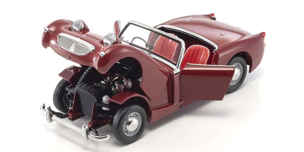 1/18 Scale Austin Healey Sprite, Cherry Red Diecast