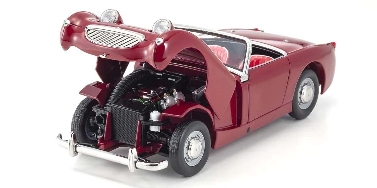 1/18 Scale Austin Healey Sprite, Cherry Red Diecast