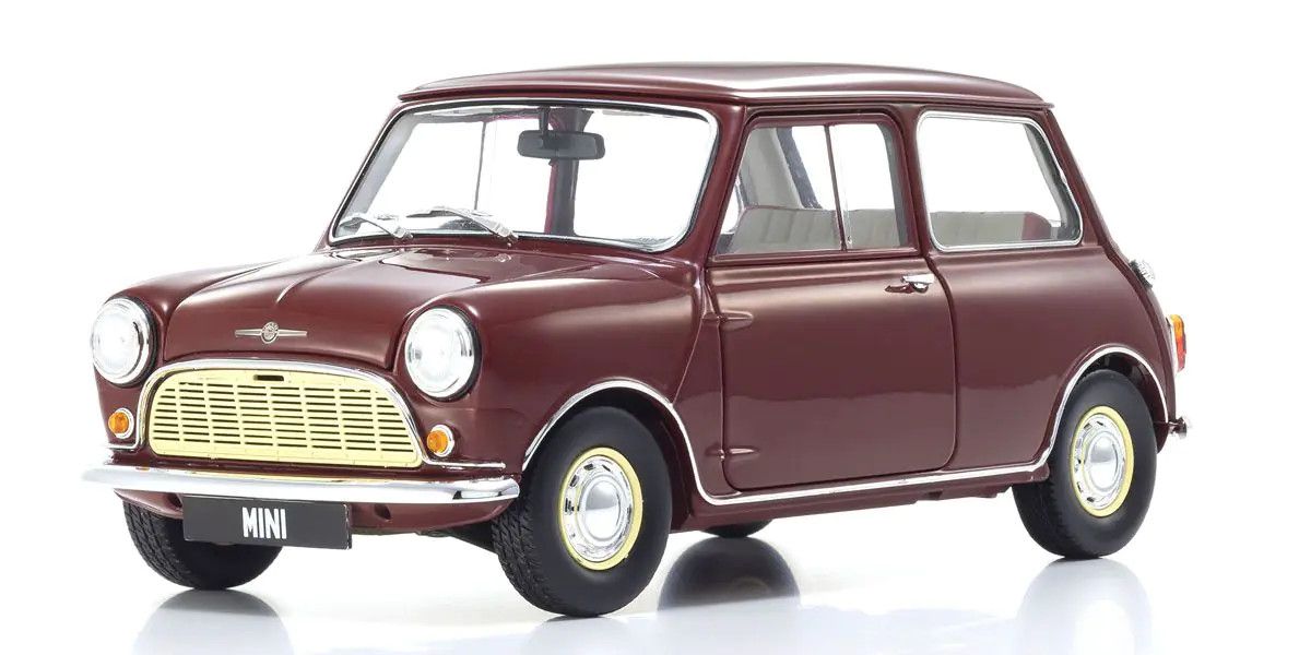 1/18 Scale Morris Mini Minor Cherry Red Model