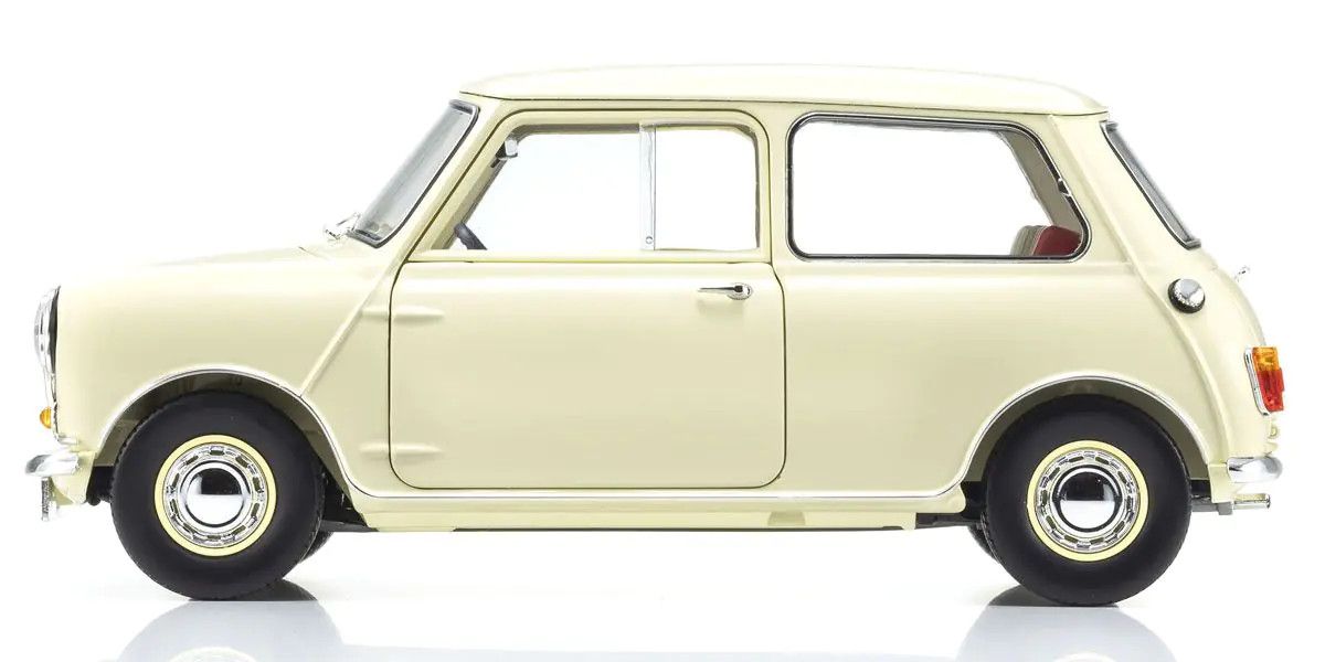 1/18 Scale Morris Mini Minor Old English White Model