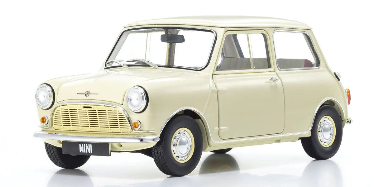 1/18 Scale Morris Mini Minor Old English White Model