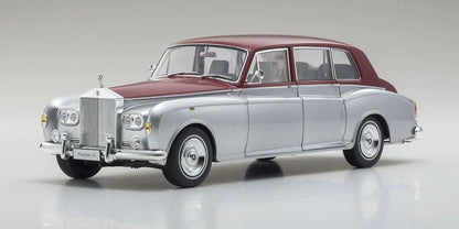 1/18 Scale Rolls Royce Phantom VI Silver/Red Model