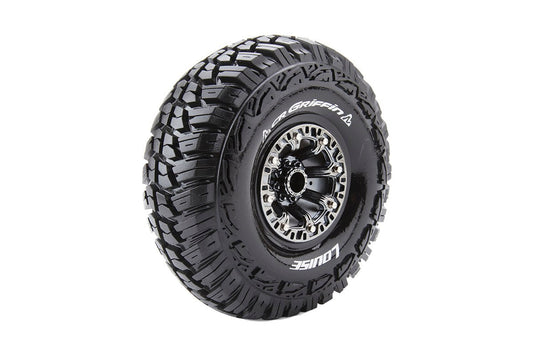 CR-Griffin 1/10 2.2" Crawler Tires, 12mm Hex on Black