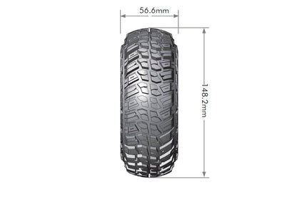 CR-Griffin 1/10 2.2" Crawler Tires, 12mm Hex, Super Soft,