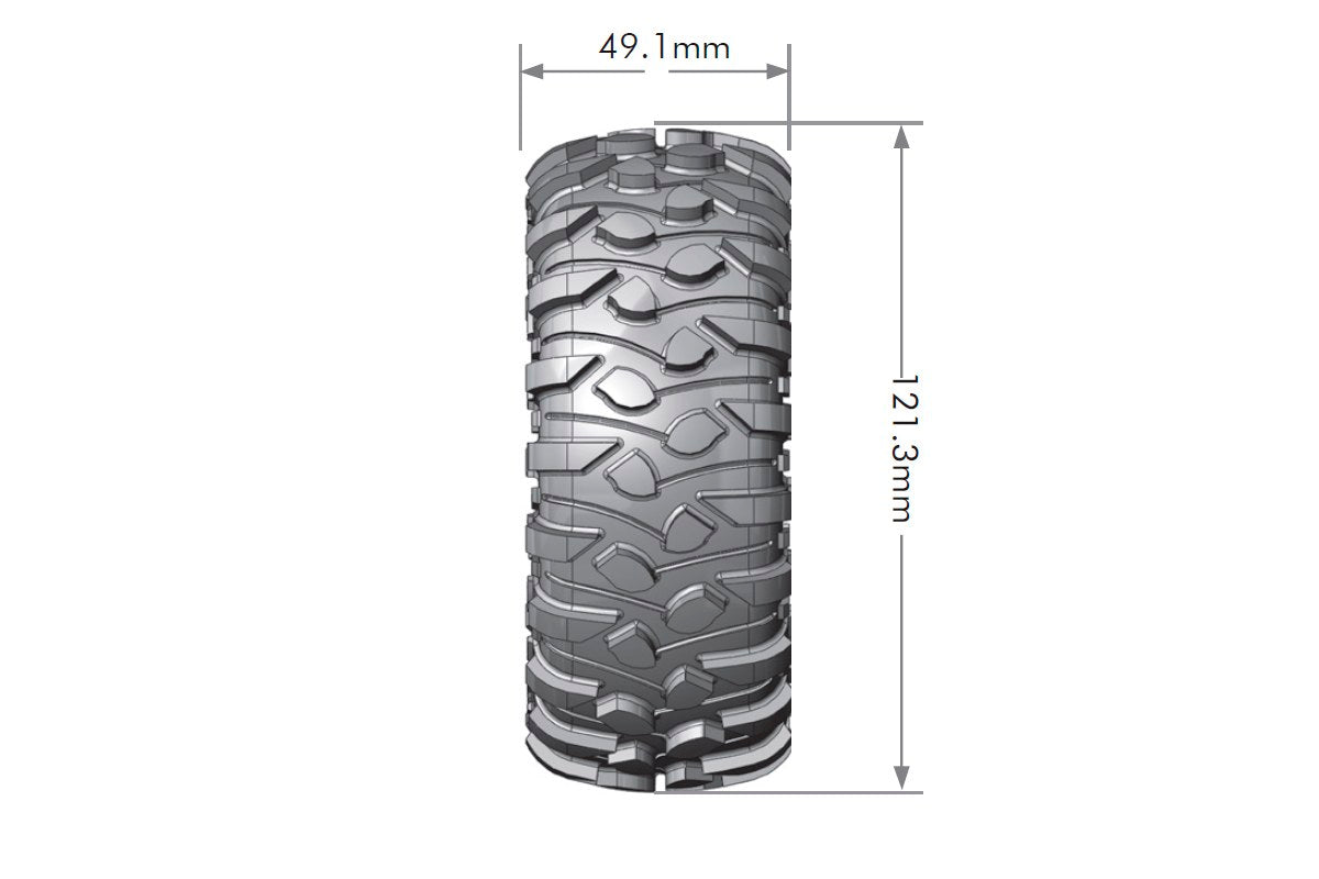 CR-Rowdy 1/10 1.9" Crawler Tires, Super Soft, Front/Rear