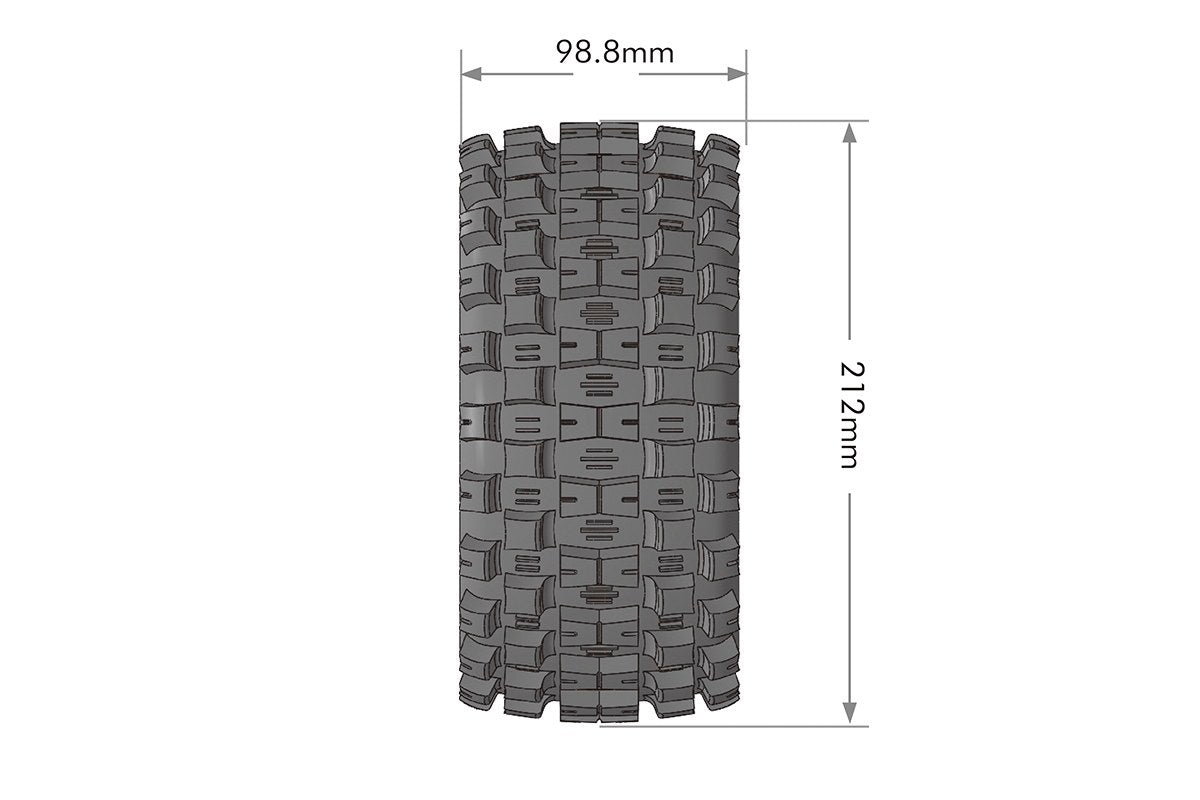 MFT X-Mcross X-MAXX Sport Monster Truck Tires, 24mm Hex,