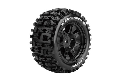 MFT X-Pioneer Sport Monster Truck Tires, 24mm Hex, Mounted