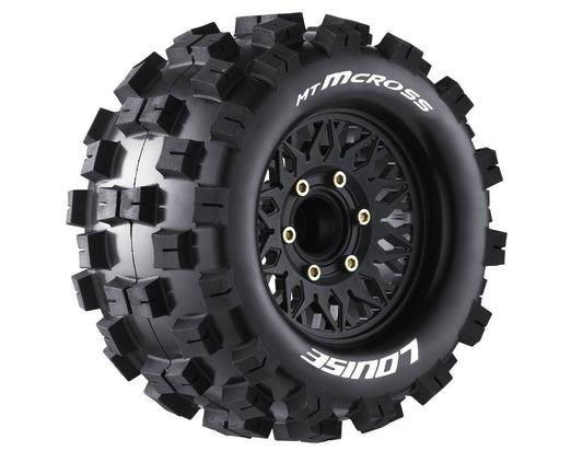 MT-Mcross Soft, 1/10 Monster Truck Tires, 0 & 1/2 " Offset,