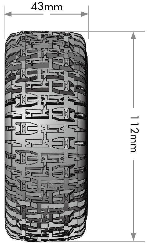 SC-Pioneer 1/10 Short Course Tires, Soft, 12, 14 & 17mm