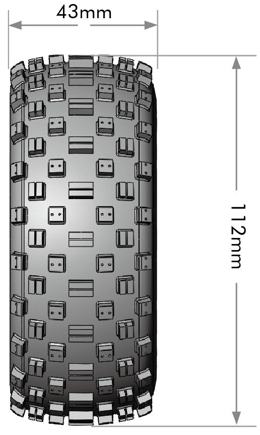 SC-Rock 1/10 Short Course Tires, Soft, 12, 14 & 17mm