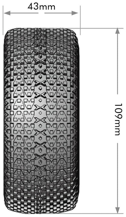 SC-Turbo 1/10 Short Course Tires, Soft, 12, 14 & 17mm