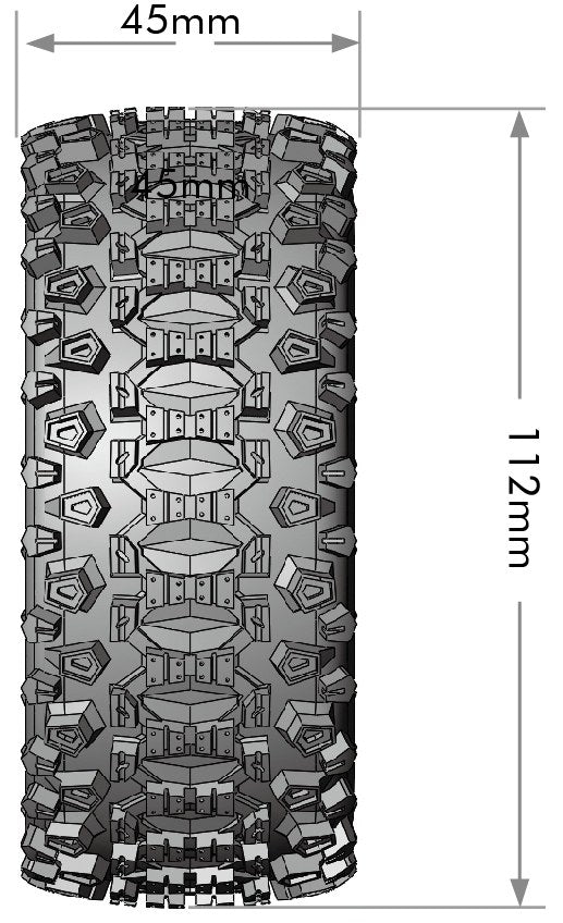 SC-Uphill 1/10 Short Course Tires, Soft, 12, 14 & 17mm