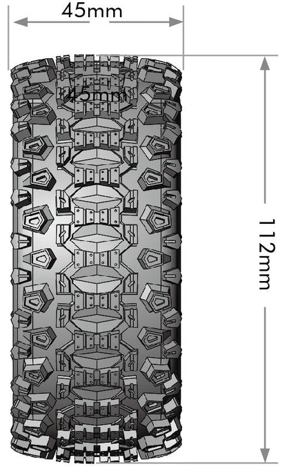 SC-Uphill 1/10 Short Course Tires, Soft, 12, 14 & 17mm