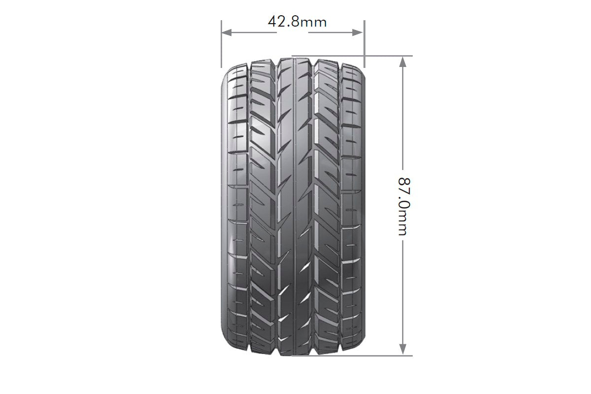 ST-Rocket 1/16 Stadium Truck Tires, 12mm Hex, Soft, Mounted