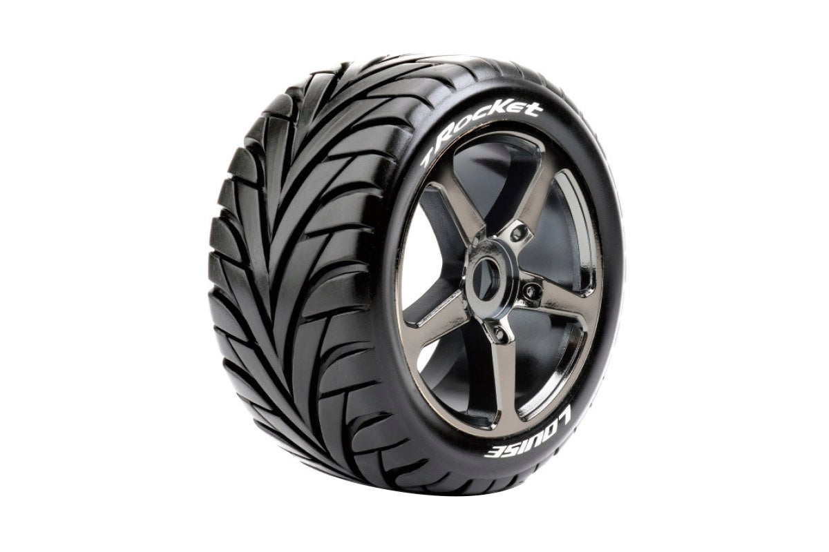 T-Rocket 1/8 Off-Road Truggy Tires, 0" Offset, 17mm on