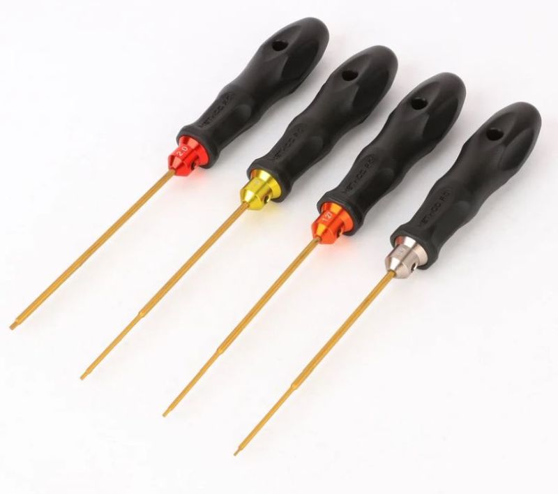 4 Piece Metric Hex Driver Set (0.9, 1.27/0.05", 1.5, 2.0mm)