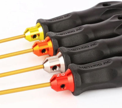 4 Piece Metric Hex Driver Set (0.9, 1.27/0.05", 1.5, 2.0mm)