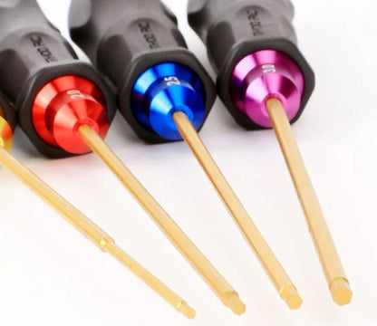 4 Piece Metric Hex Driver Set (1.5, 2.0, 2.5, 3.0mm)