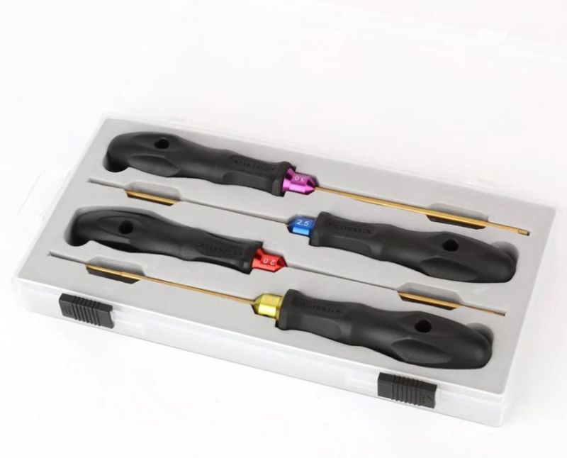 4 Piece Metric Hex Driver Set (1.5, 2.0, 2.5, 3.0mm)