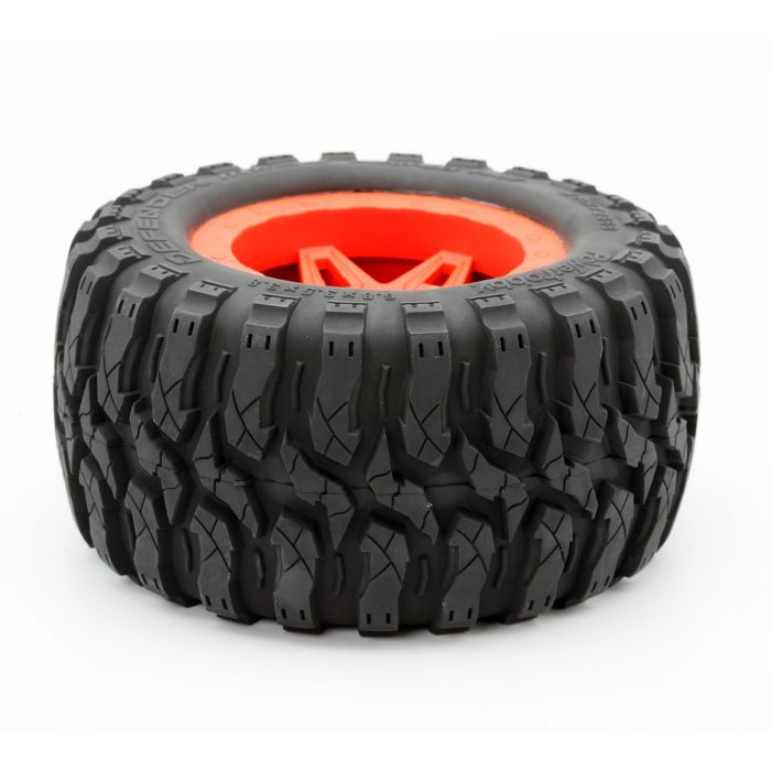 1/8 Defender 3.8" Belted All Terrain Tires 17mm Mounted