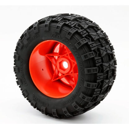 1/8 Raptor 3.8" Belted All Terrain Tires 17mm Mounted