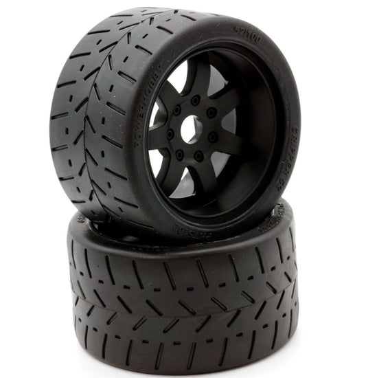 1/8 Gripper 54/100 Belted Mounted Tires 17mm Black