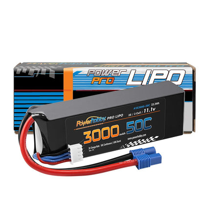 3S 11.1V 3000mAh 50C LiPo Battery Pack w/ EC3 Connector