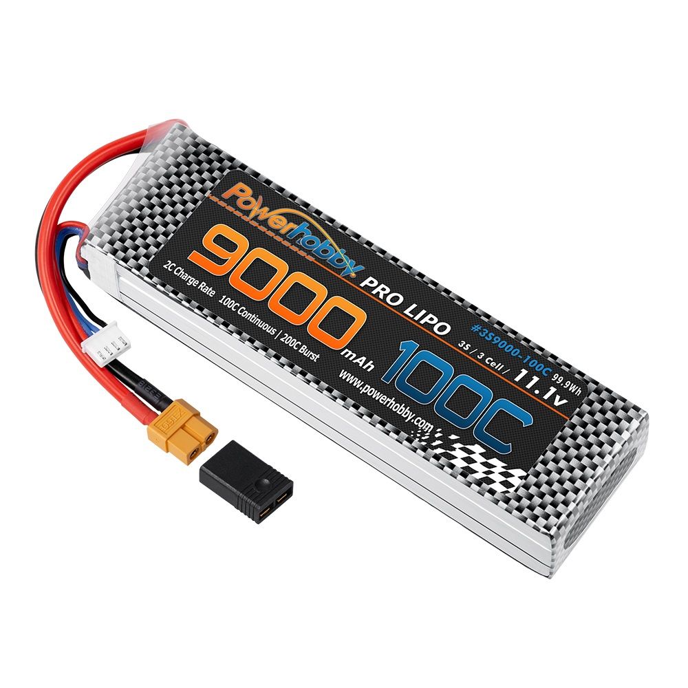 3S 11.1V 9000mAh 100C Graphene Lipo Battery w/ XT60