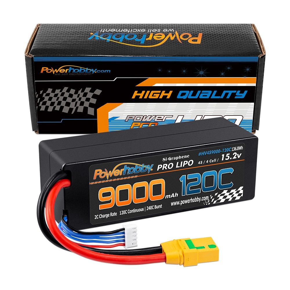 4S 15.2V 9000mAh 120C Graphene LiPo Battery w/ XT90 Plug