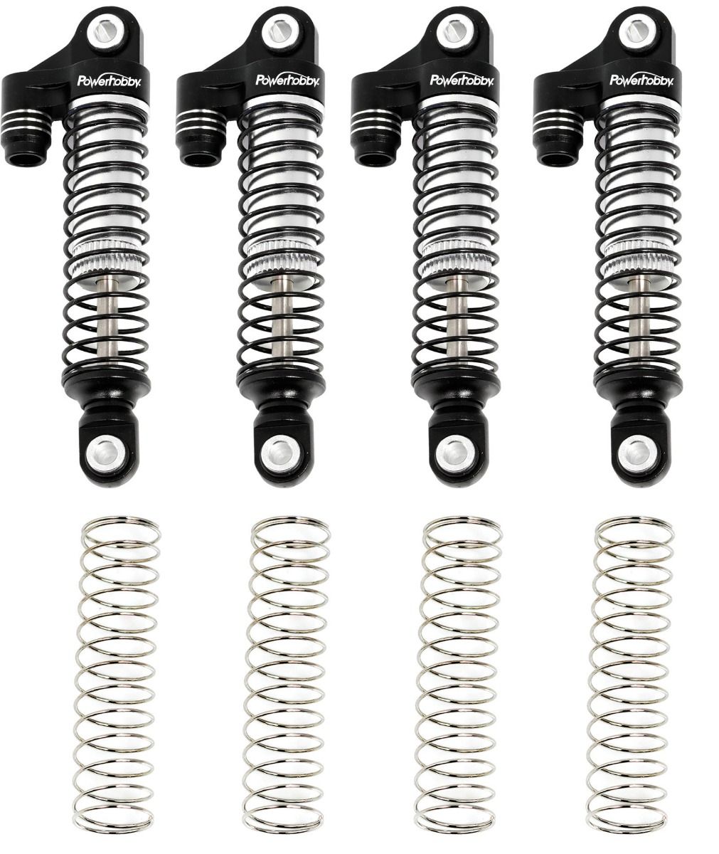 Aluminum 51mm Long Travel Shocks, Black, for Traxxas