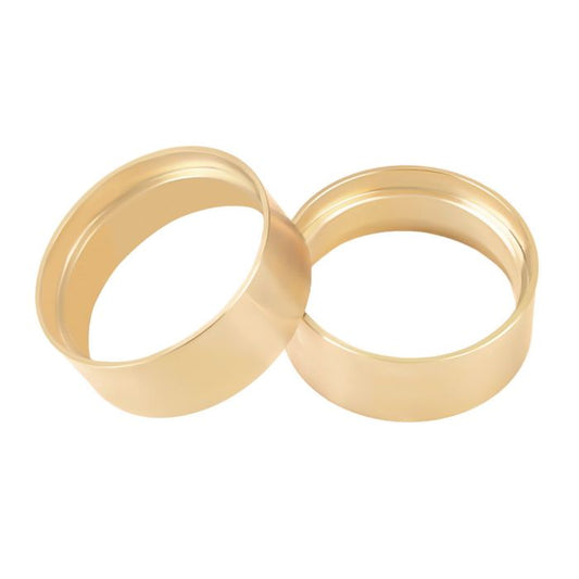 Brass 1.0" 1.9 Wheels Clamp Rings, 2pcs