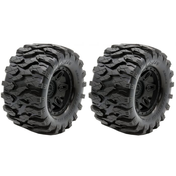 Defender MX Belted All Terrain Tires Mounted 17mm Traxxas