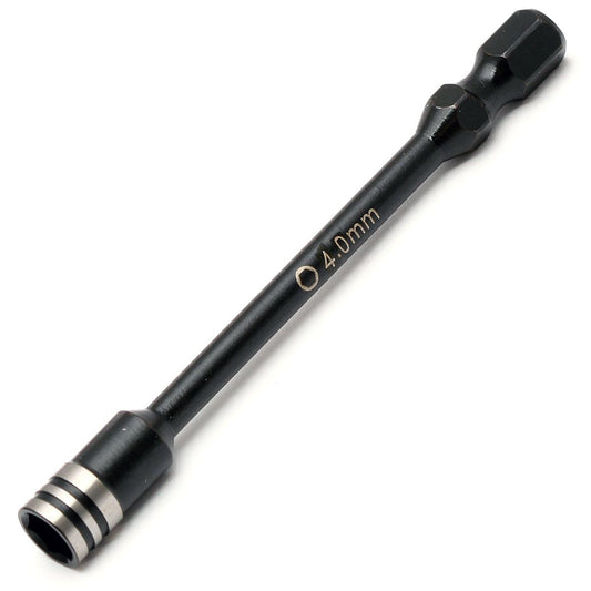 Nut Driver Bit 4.0mm 1/4" Steel Drive Tip 4mm