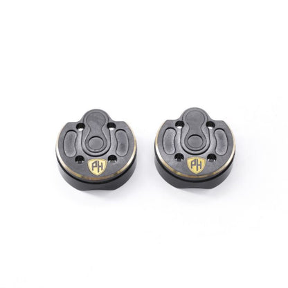 Outer Brass Portal Cover Front or Rear, for Axial Capra /