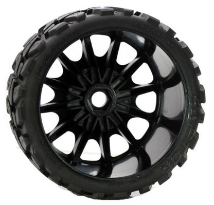 Raptor Belted Monster Truck Wheel / Tires (pr.) Race Soft