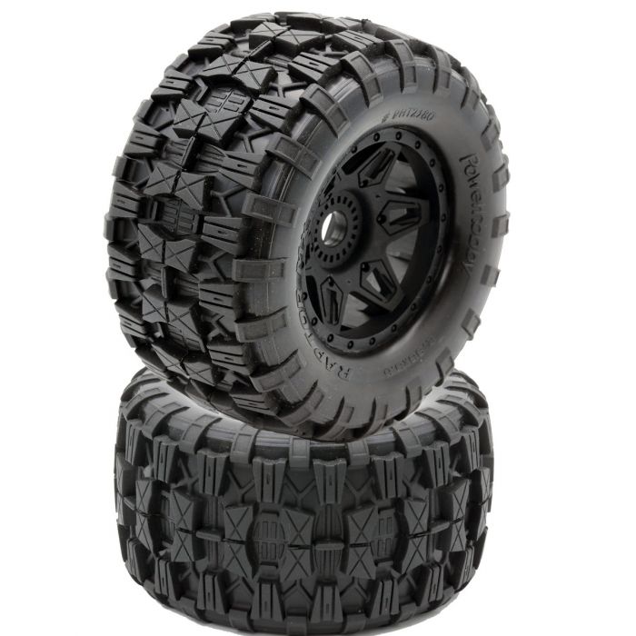 Raptor MX Belted All Terrain Tires Mounted 17mm Traxxas