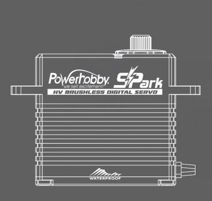 Spark HV Waterproof Brushless Steel Gear Servo/Aluminum Case