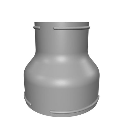 6in to 4in Reducer -  Leaf Vacuum Hose Adapter