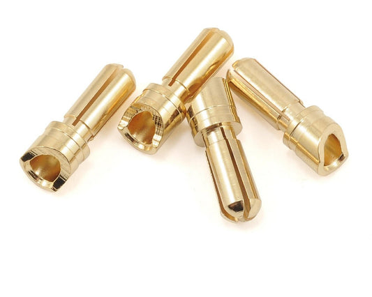 3.5mm Super Bullet Gold Connectors (2 Male / 2 Female)