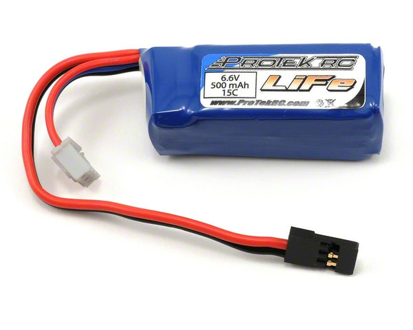 6.6V 500mAh 15C LiFe Stick Battery Pack