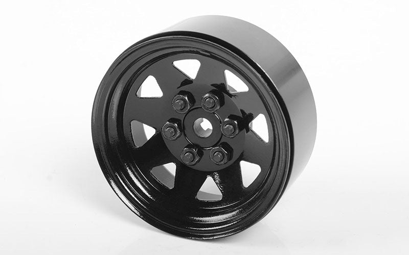 "6 Lug Wagon 1.9"' Steel Stamped Beadlock Wheels (Black)"