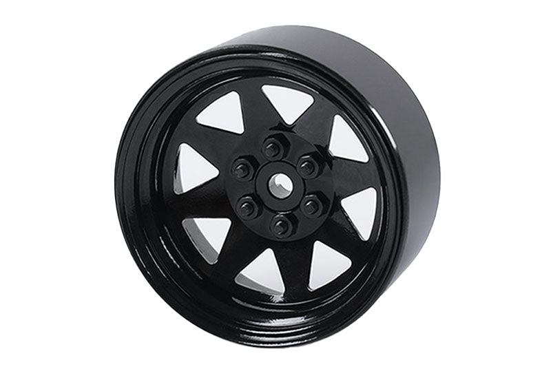 "6 Lug Wagon 2.2"' Steel Stamped Beadlock Wheels (Black)"