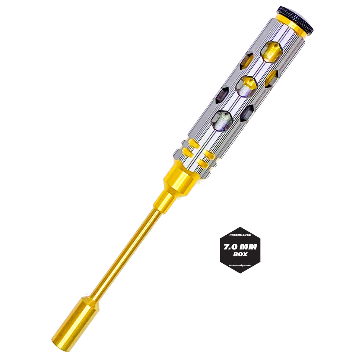 7mm Nut Driver Gold Ink Honeycomb Handle w/ Titanium