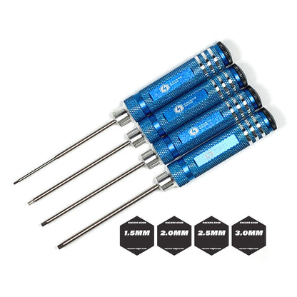 Metric High Speed Steel Hex Driver Set w/ Blue Handles